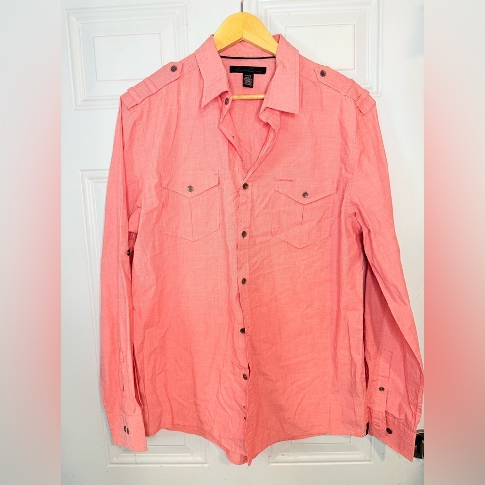 Kenneth Cole Coral Button-Up Shirt
